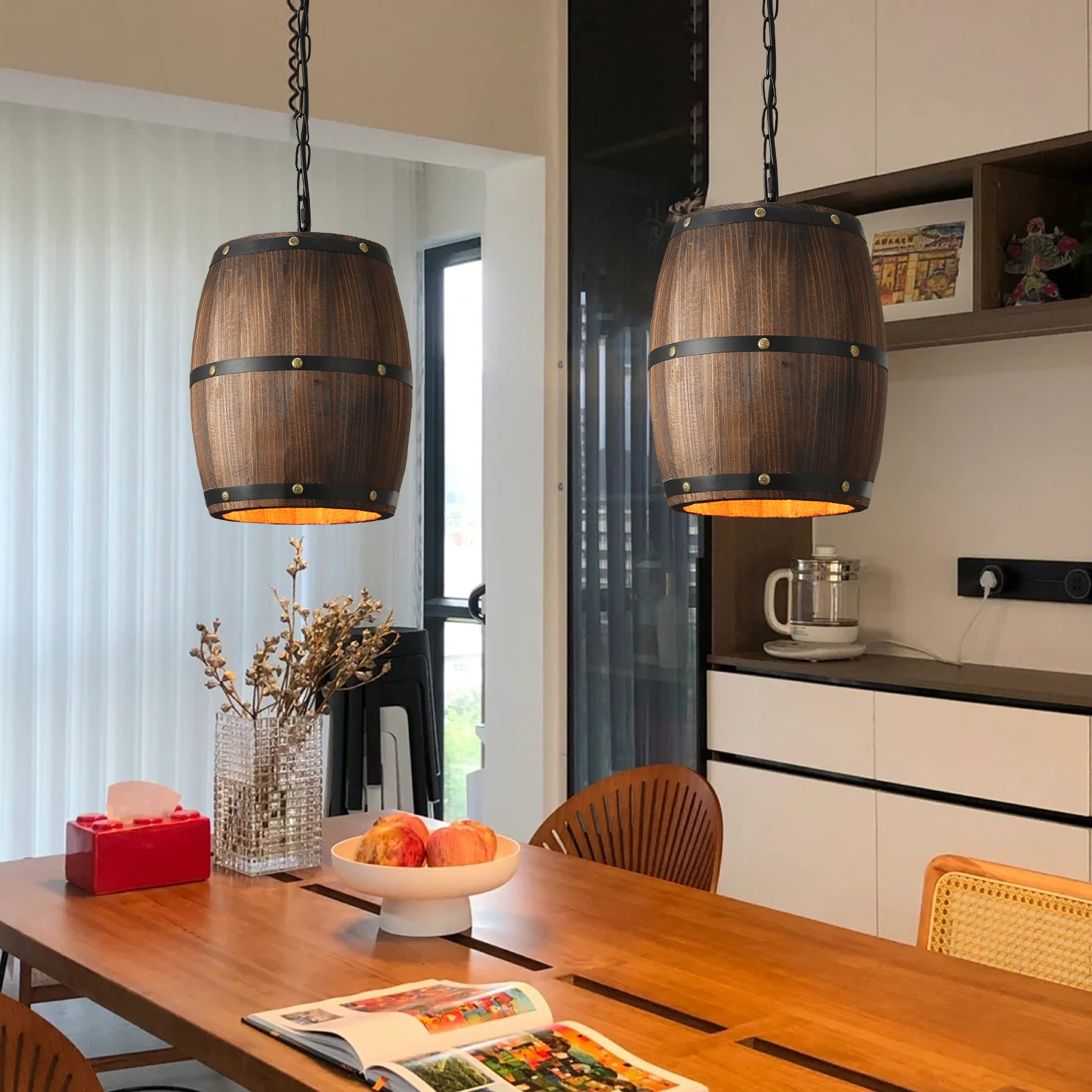 Custom Statement Classic Wooden Chandelier Light CMS260picture6