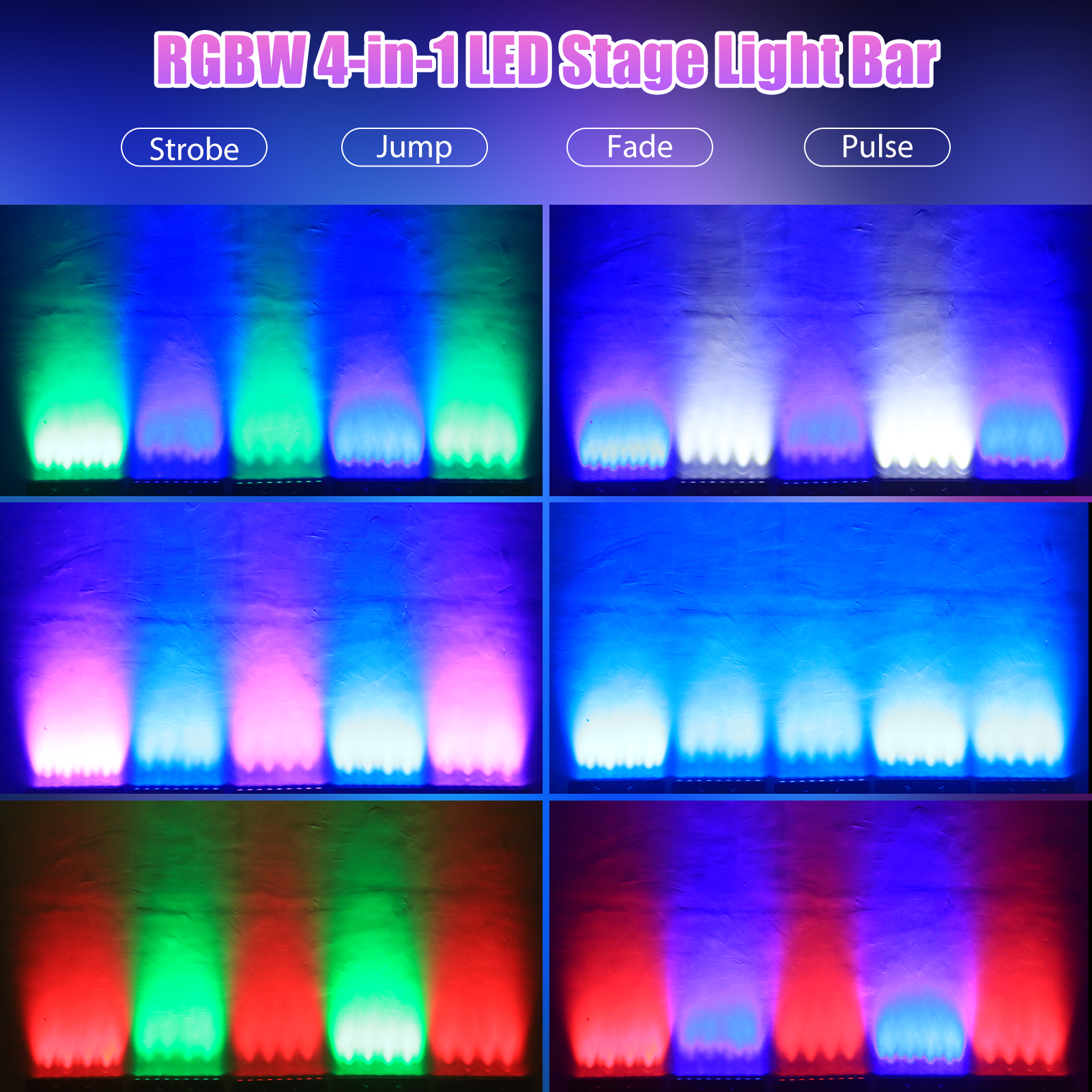 60W 9LEDs RGBW KTV Lights Bar Party Wash Light Strobe Effect DJ Light SBL270picture5