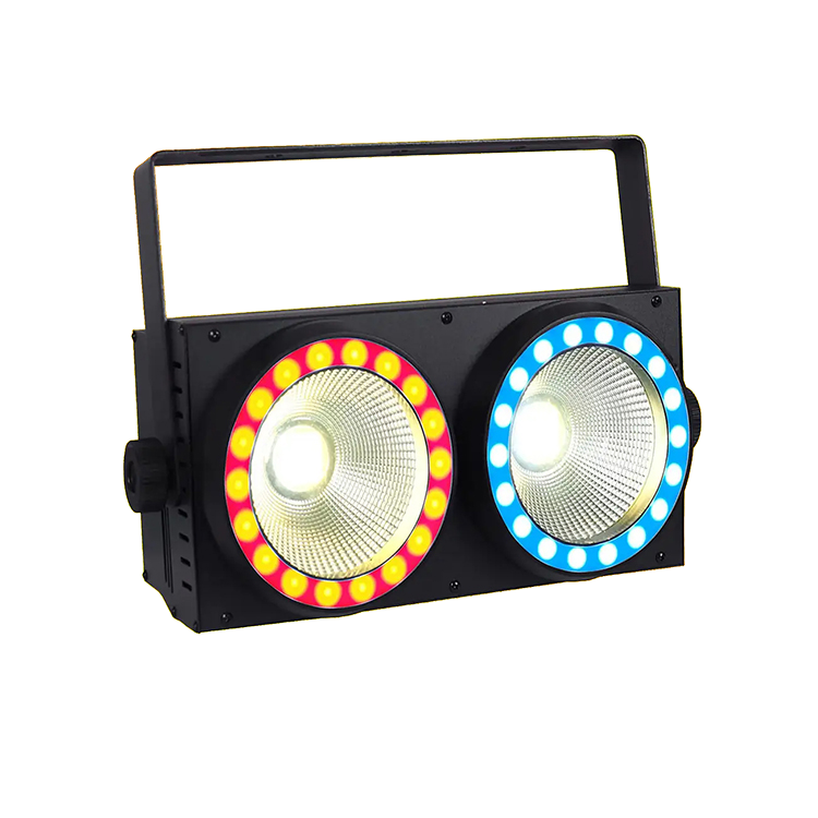 2x100W LED Blinder Cob Strobe Wash DJ Spotlights DMX Sound Activated SSB260