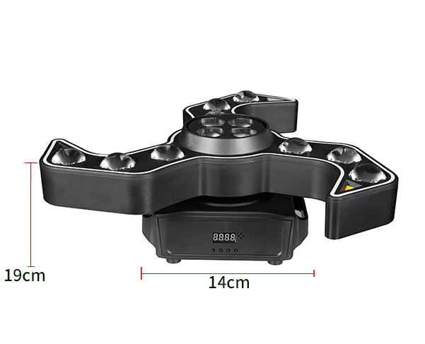 RGBW 120W E27 Moving Head Stage Light Beam Strobe with Bee Eye Effect SMH870picture4