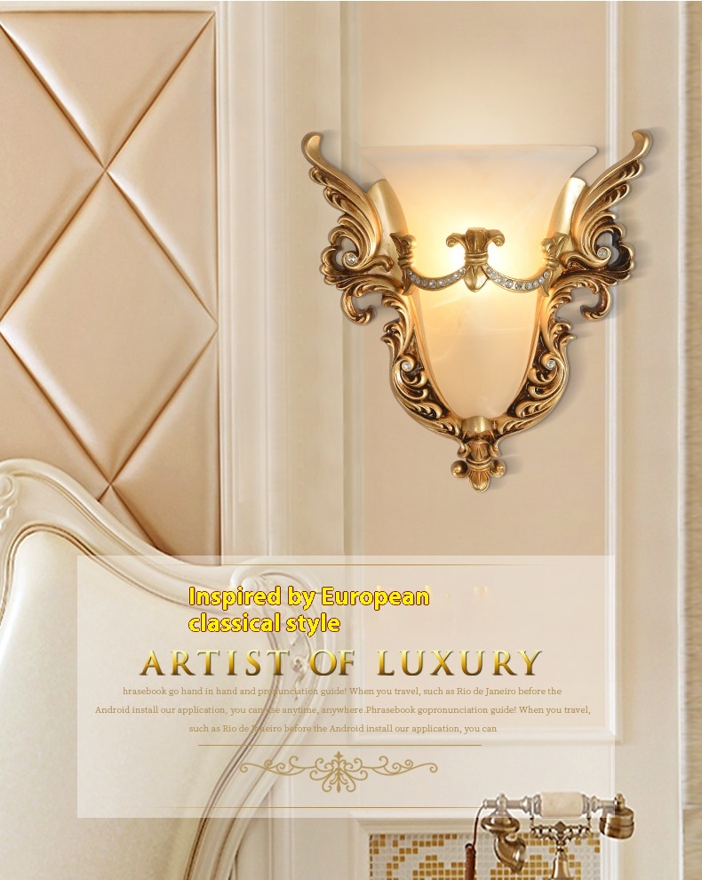 European High-End LED Midcentury Remote Co<i></i>ntrol Wall Lamp for Indoor Villa Hotel Bedroom Living Room Bedside Wall Lighting