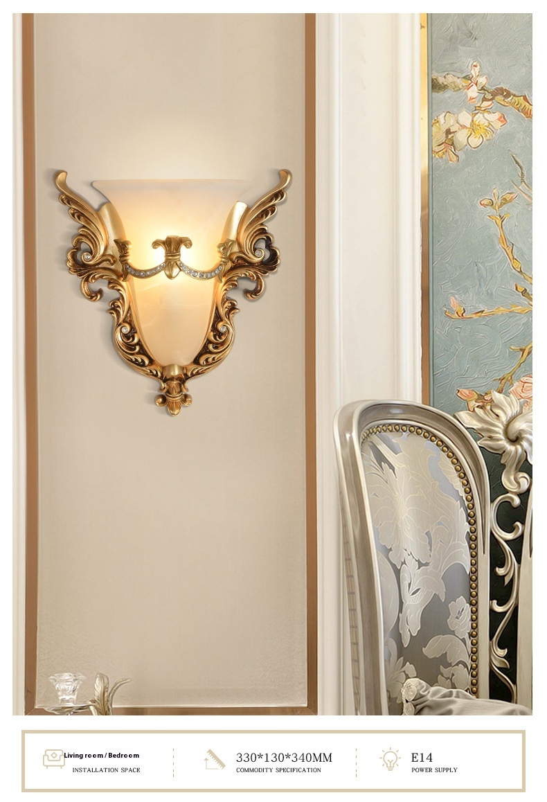 European High-End LED Midcentury Remote Co<i></i>ntrol Wall Lamp for Indoor Villa Hotel Bedroom Living Room Bedside Wall Lighting