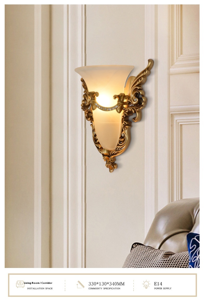 European High-End LED Midcentury Remote Co<i></i>ntrol Wall Lamp for Indoor Villa Hotel Bedroom Living Room Bedside Wall Lighting