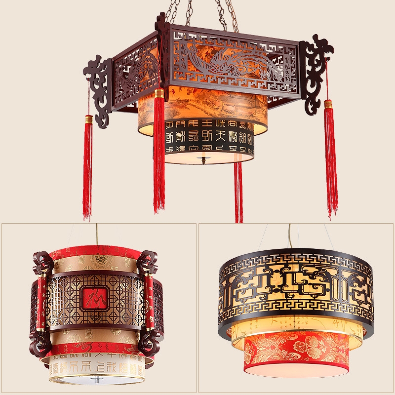Ancient Chinese Style LED Lantern Suspended Lamp CNS280picture2