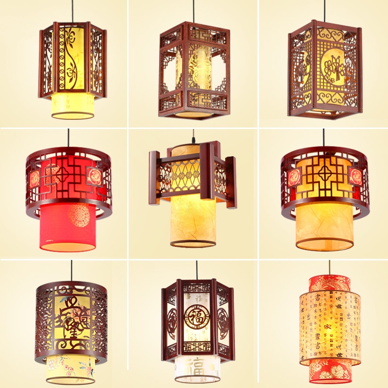 Ancient Chinese Style LED Lantern Suspended Lamp CNS280picture4