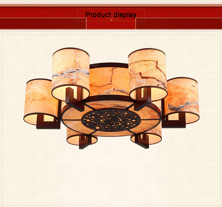 Ancient Chinese Style LED Lantern Bedroom Living Room Led Suspended Lamp Rectangular Hall Living Room Dining Chinese Style