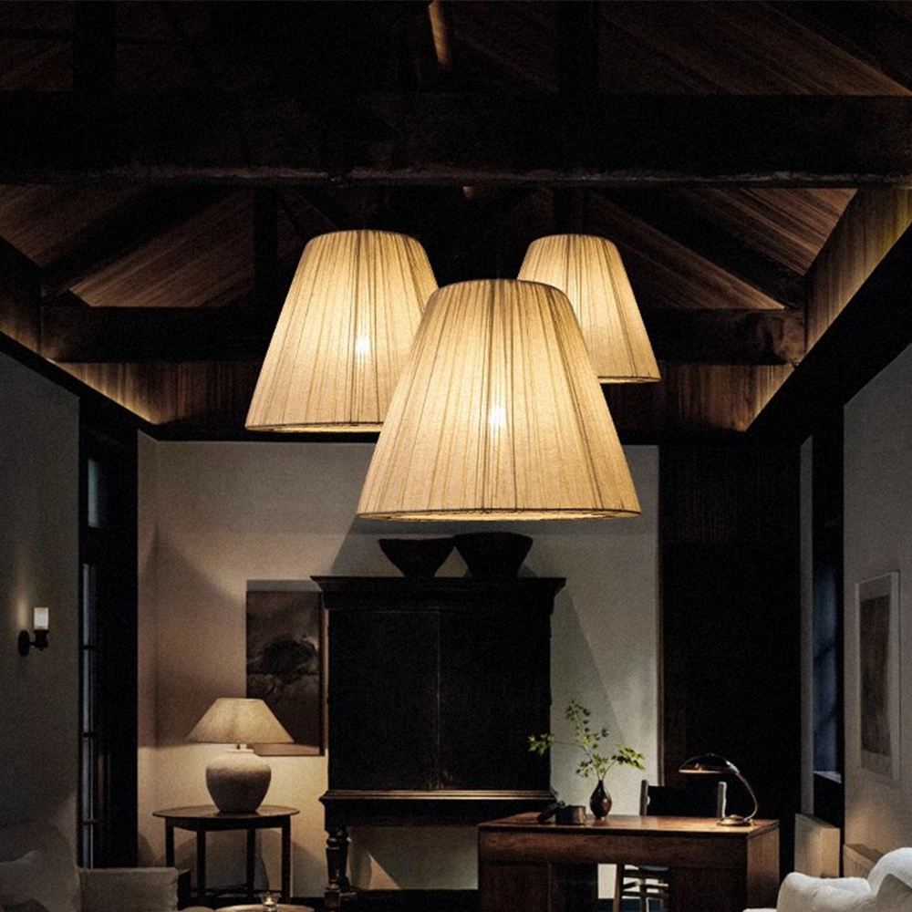 Chinese Style LED Pendant Idyllic Art Hand Weaving Bamboo Light CNS230picture3