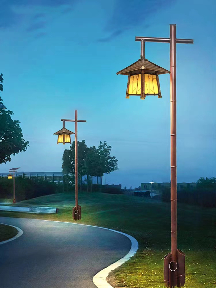 Living Room Retro Restaurant Chinese Style Antique Bamboo Lamps CNS210picture5