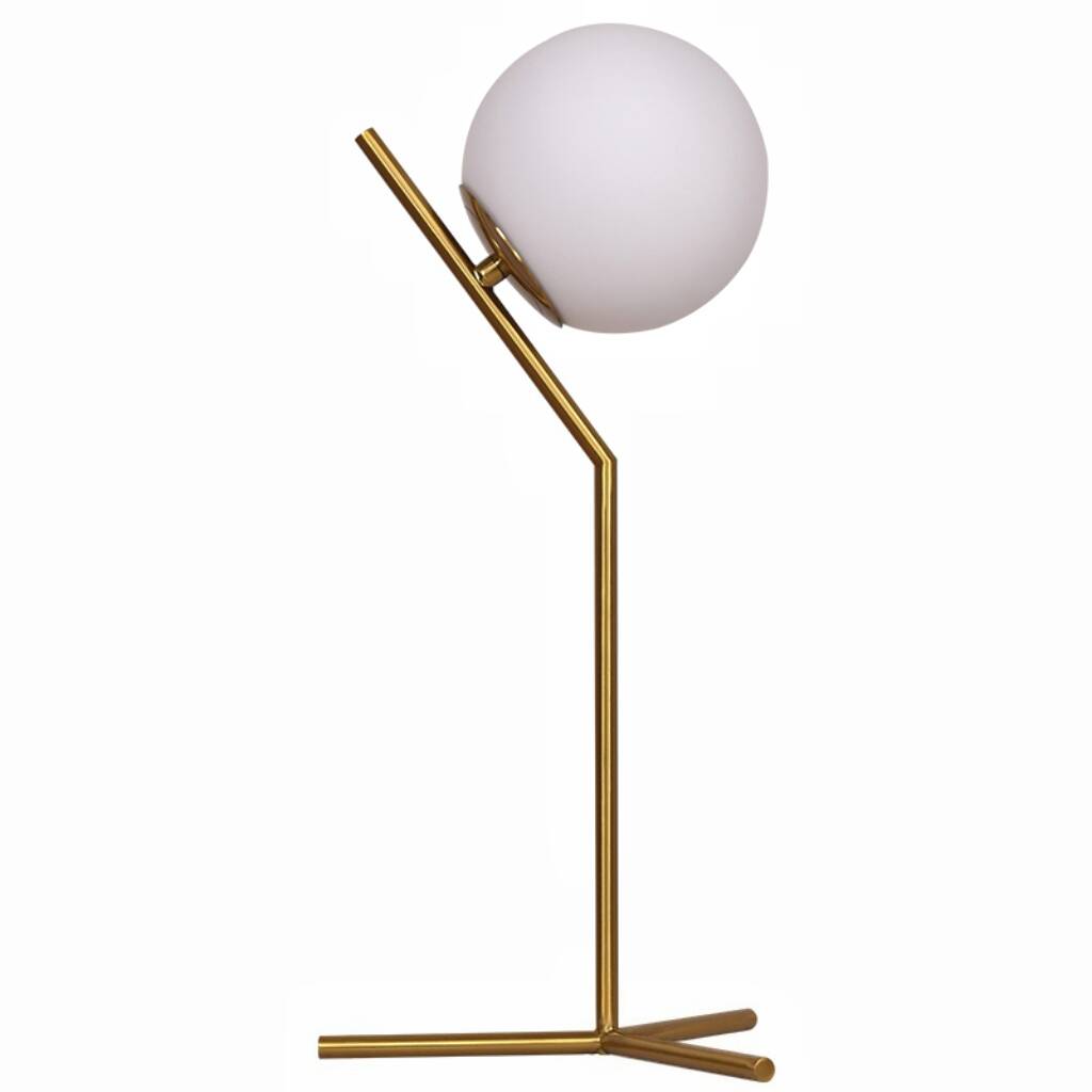 Modern Nordic European Style Gold Glass Ball Triangle LED Table Lamp EUS480picture2