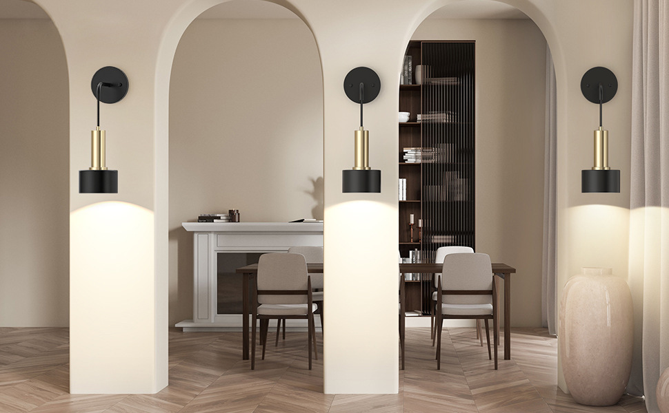 RGB LED Rechargeable Battery-Powered Wall Lamp Remote Co<i></i>ntrol Dimmable Iron Body for Living Room Use Designed for Amazon