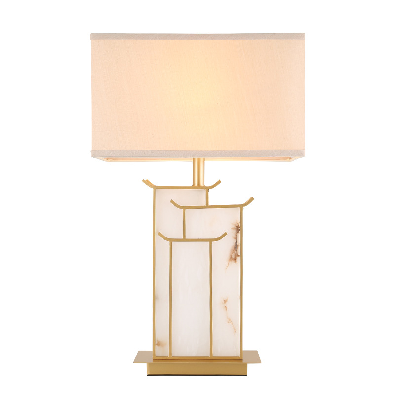 Chinese Style Marble Stone Base Table Light DTL3260