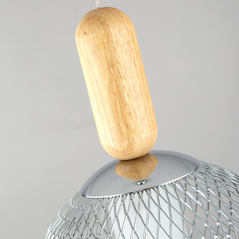 Natural me<i></i>tal Pendant Lights Chinese Hand Knitted Weaving Hanging Lamp Simple Modern Design for Home Restaurant Decor Natural