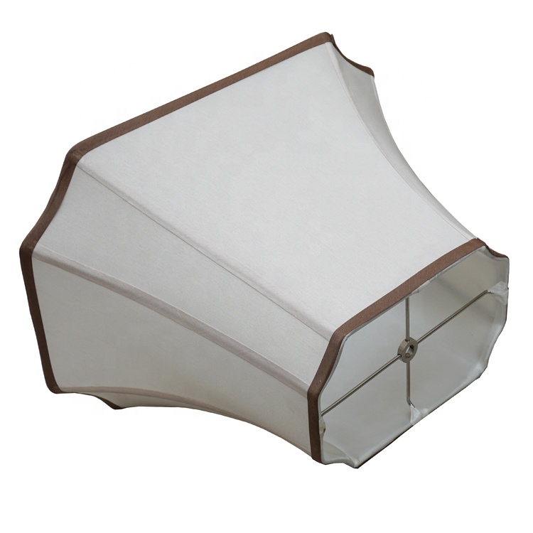 Indoor Application Modern Handmade Portable Rectangular Lampshade LCS1300picture2