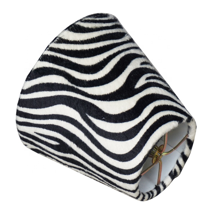 Zebra Pattern Printing Fabric Lampshade Cover LCS1290picture3