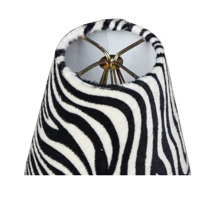 Zebra Pattern Printing Fabric Lampshade Cover LCS1290picture5