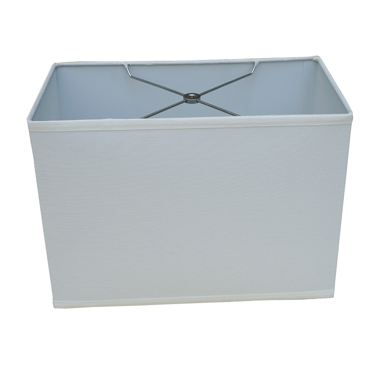 Modern Interior Waterproof White Silk Rectangular Lampshades LCS1250picture2