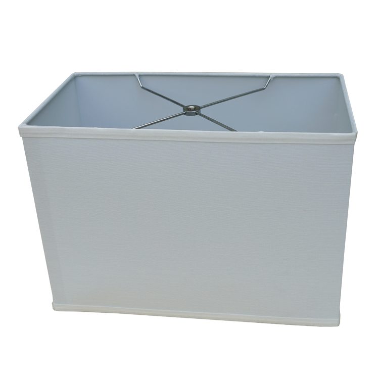 Modern Interior Waterproof White Silk Rectangular Lampshades LCS1250picture3