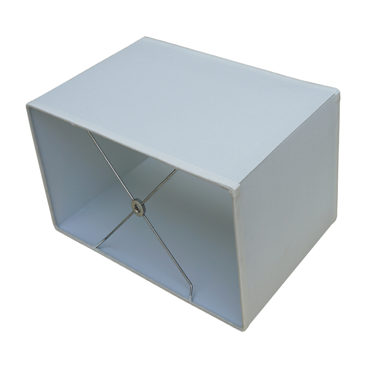 Modern Interior Waterproof White Silk Rectangular Lampshades LCS1250picture4