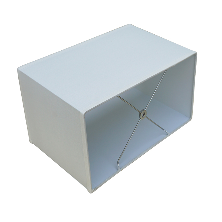 Modern Interior Waterproof White Silk Rectangular Lampshades LCS1250picture6