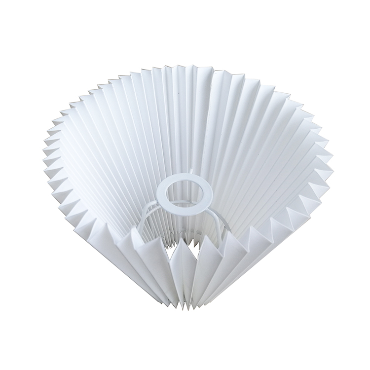 Portable Handmade Modern Pleated Fabric Silk Wall Light Lamp Shade LCS1230picture3