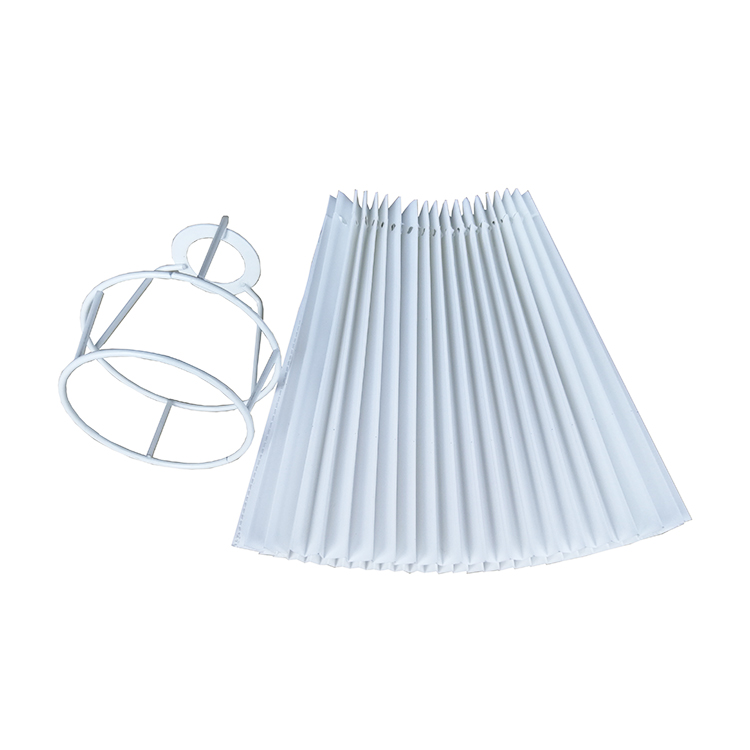 Portable Handmade Modern Pleated Fabric Silk Wall Light Lamp Shade LCS1230picture5