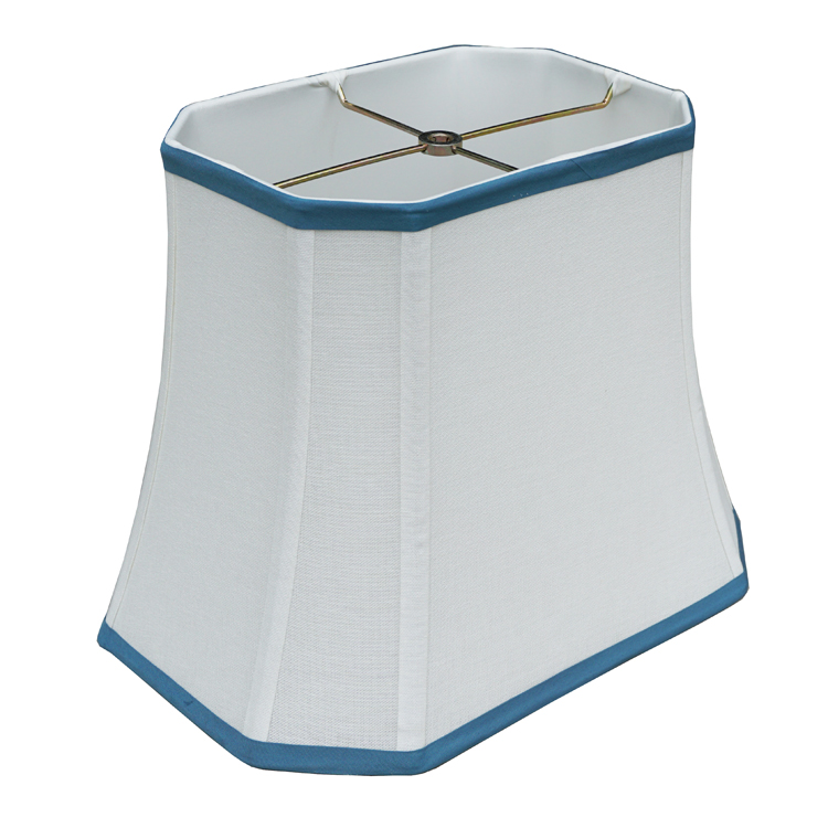 Indoor Application  Modern White Linen Rectangular Lampshade LCS1210picture2