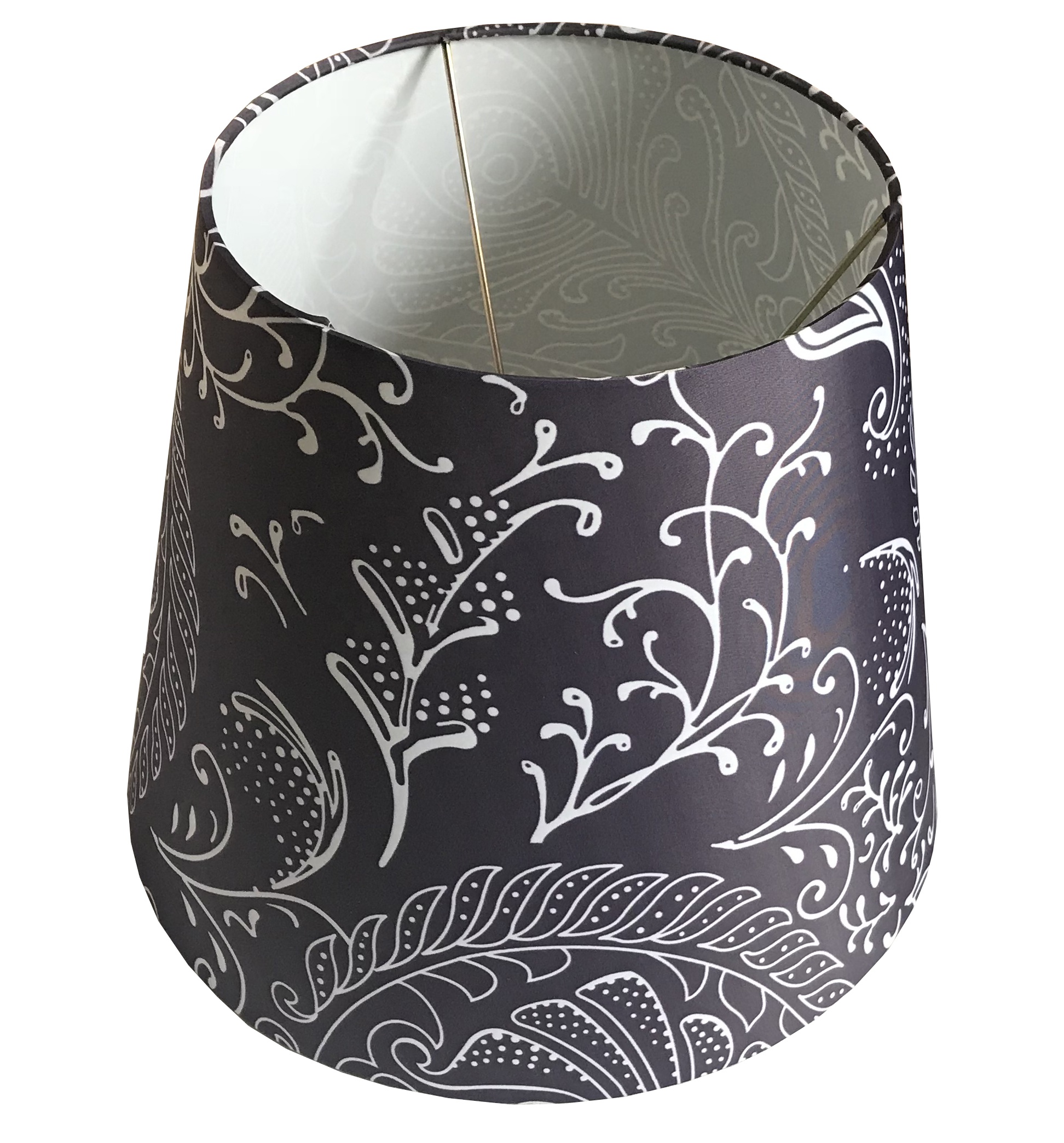 Asian Style Cone Shaped Handmade Leaf Printing Table Lampshade LCS1200picture5
