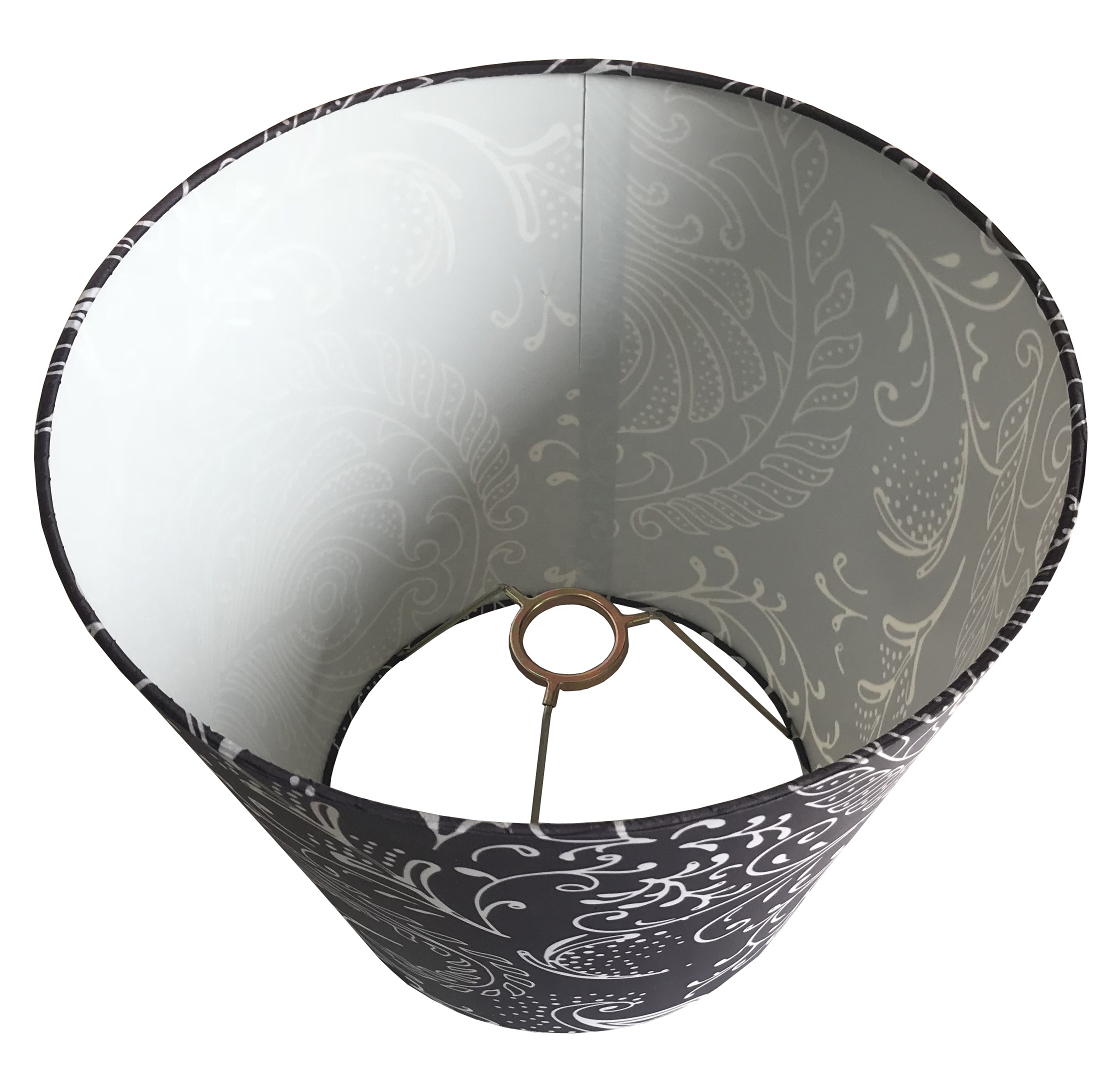 Asian Style Cone Shaped Handmade Leaf Printing Table Lampshade LCS1200picture6