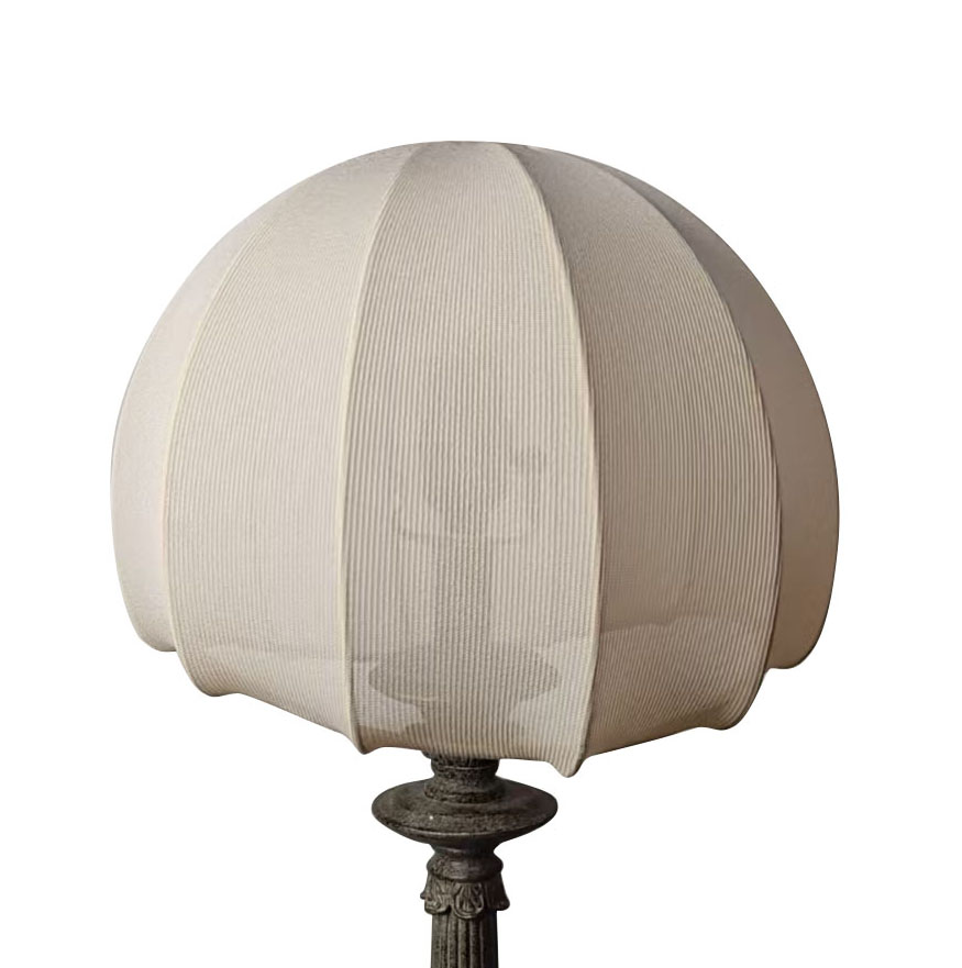 Antique Fabric Cover Traditional European Paper Dome Hanging Lampshade LCS1050picture3