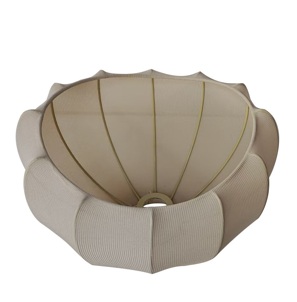 Antique Fabric Cover Traditional European Paper Dome Hanging Lampshade LCS1050picture4