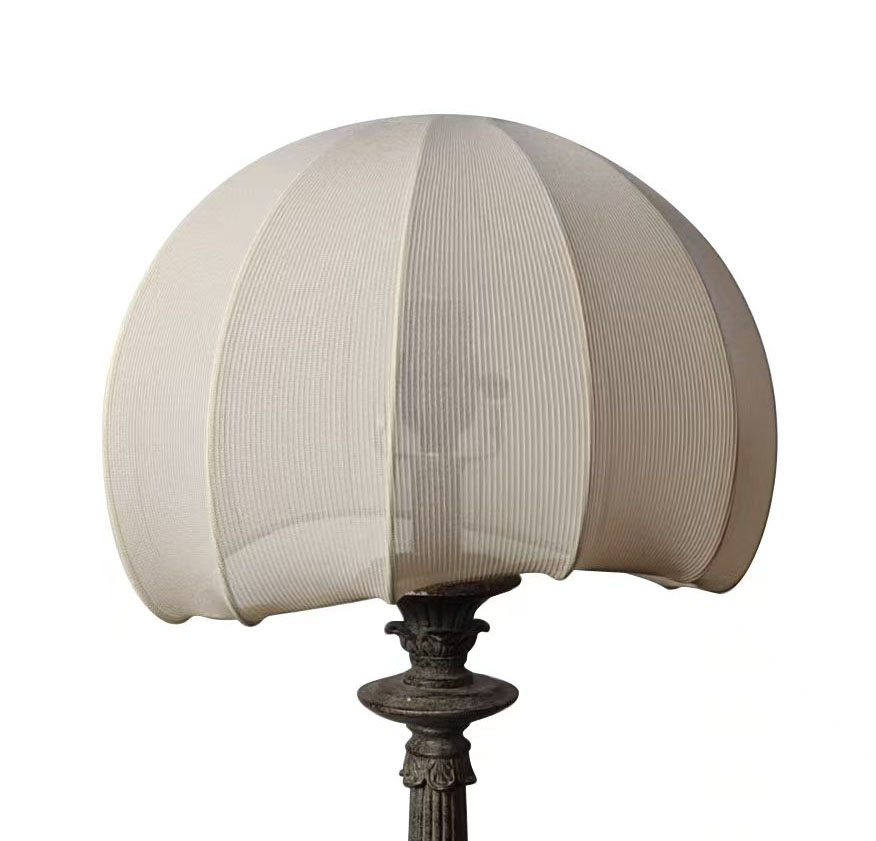 Antique Fabric Cover Traditional European Paper Dome Hanging Lampshade LCS1050picture5