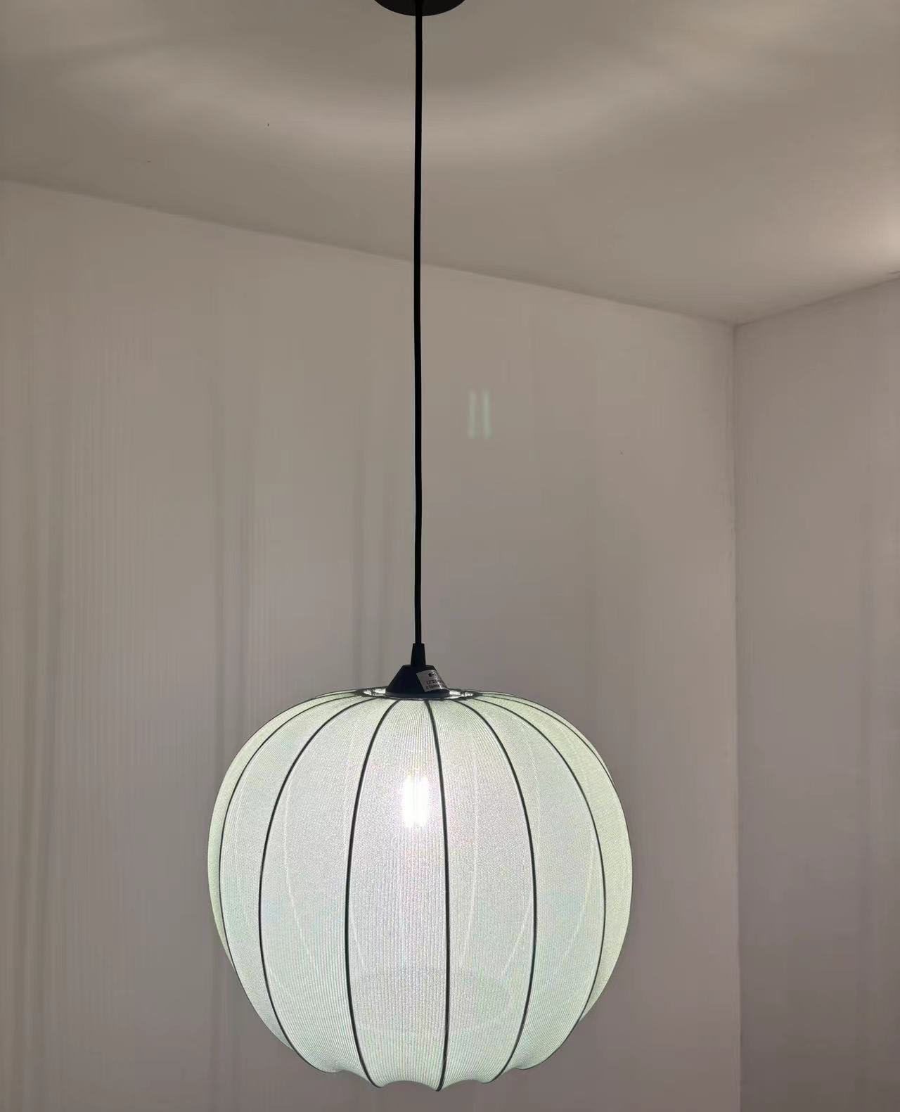 Antique Fabric Cover Traditional European Paper Dome Hanging Lampshade LCS1050picture6