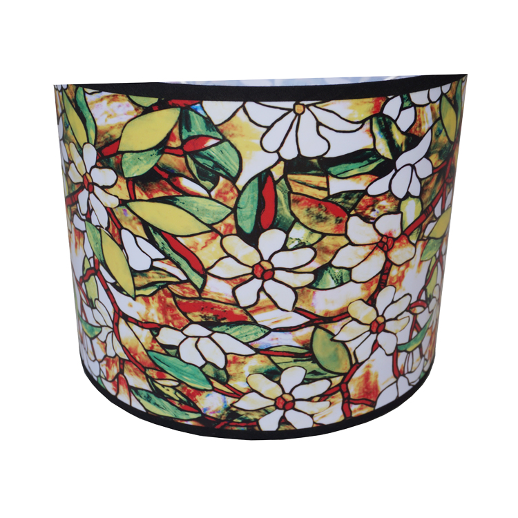 Modern PVC Handmade Tapered Floral Table Lamp Shade LCS1040picture4