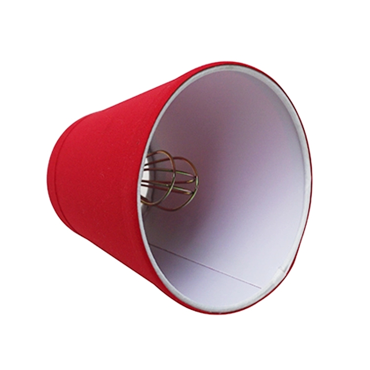 Christmas Red Chandelier Fabric Lampshade Coolie Clip on Lamp Shade LCS1010picture2