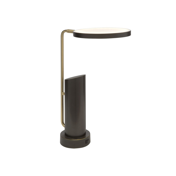 Hotel Matte Black Nightstand Lighting & Hotel Bedside Table Lamps DTL3250picture2