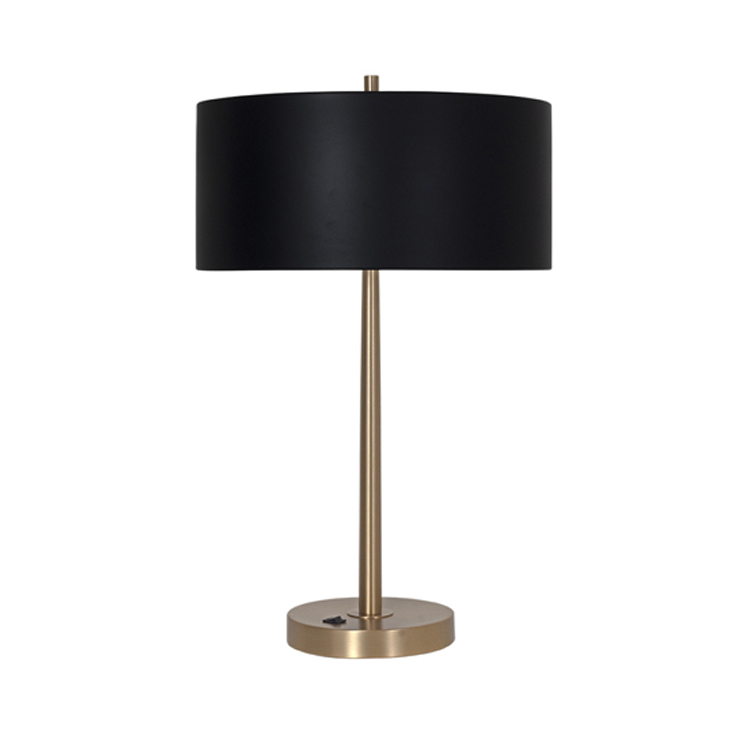 Hotel Matte Black Nightstand Lighting & Hotel Bedside Table Lamps DTL3250picture6