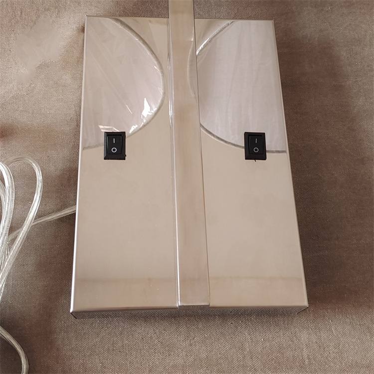 Hampton Inn Co<i></i>nfident Polished Chrome Bedroom Hotel Led Double Headboard Wall Lamps Interior Design Wall Decor Light Wall Sconce