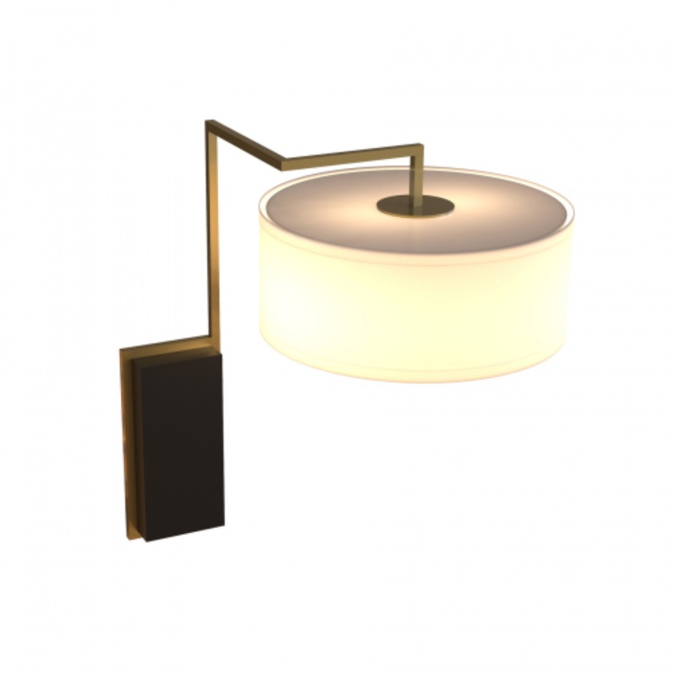 Bedroom Fabric Shade Decor Modern Twin Wall Lamps WL5860picture3