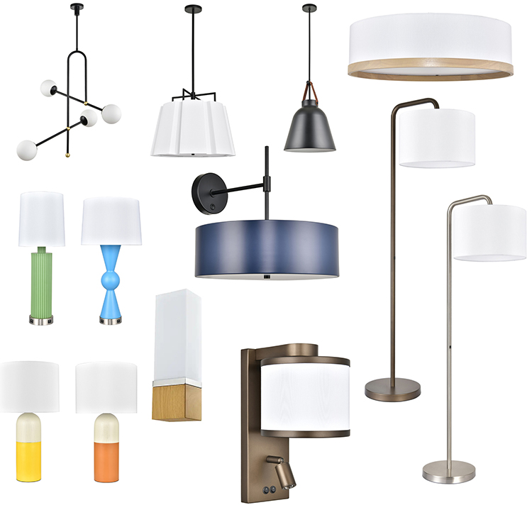 Bedside Hotel Room Hotel Bedroom Table Lamp Blue with Two USB DTL3230picture3