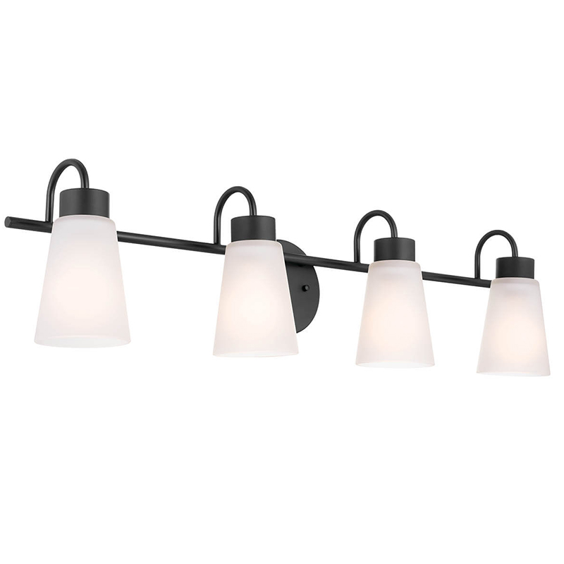 Indoor Bathroom 3-Lights Modern Black Globe Vanity Lighting for Hotel Home WL5820picture2