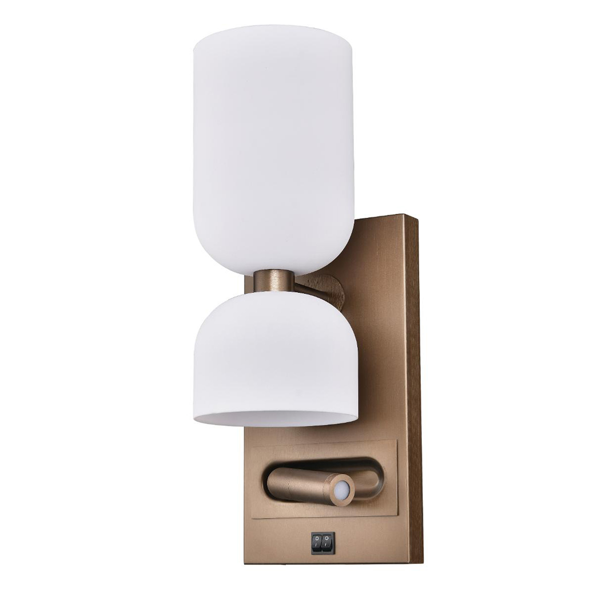 Country Inn Adjustable LED Wall Recessed Bedside Lamp Iron Body Headboard Wall Light for Hotel Guest Room Bedroom