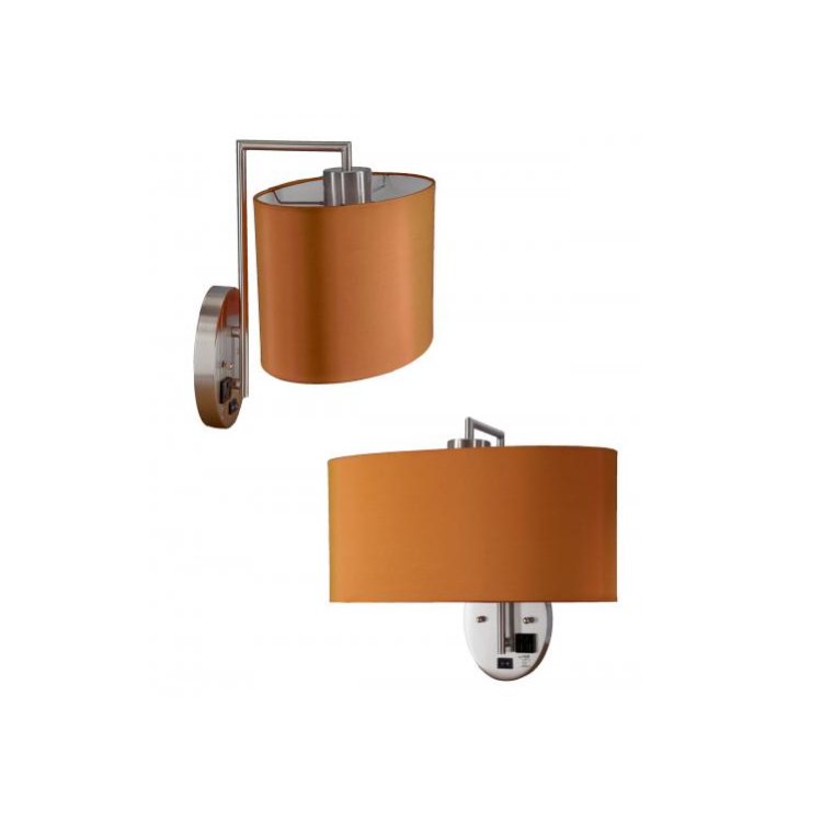 Co<i></i>ngress Orange Mounted Indoor Wall Lamp Home Hotel Bedroom Hotel Room Bedside Wall Light for Hotel
