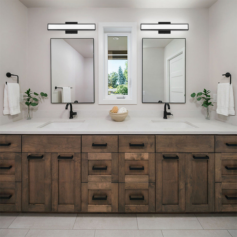 Hotel Home 2 Bathroom Bathtub Acrylic Black Wall Mounted Vanity Light MFL970picture4