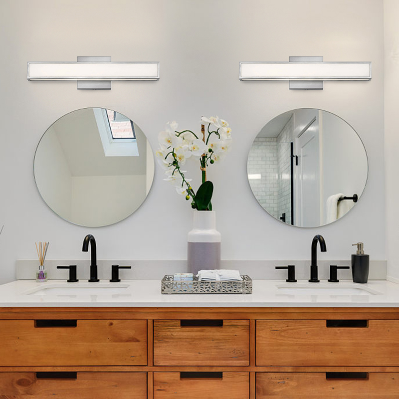 Hotel Home 2 Bathroom Bathtub Acrylic Black Wall Mounted Vanity Light MFL970picture5