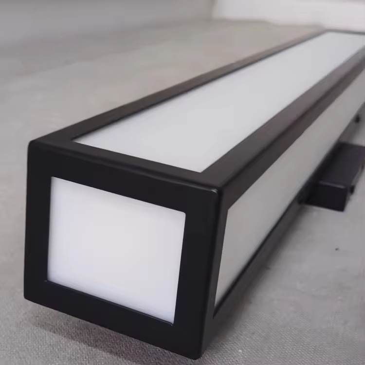 Hotel Home 2 Bathroom Light Fixtures Bathtub Acrylic Wall Sco<i></i>nce Black Wall Mounted Lamp LED Vanity Lights for Bathroom Kitchen