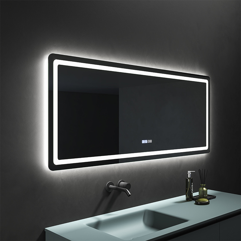 Modern Rectangular Square Anti-Fog Mirror Bathroom Vanity Wall Mirror Lights MFL960picture6