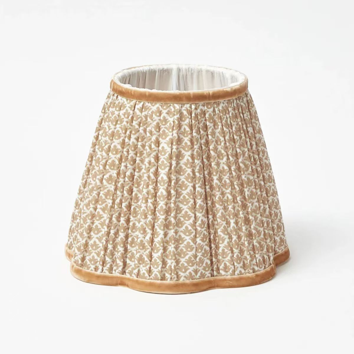 Retro Style Custom Metal Frame Lampshade Hotel Lamp Covers Fabric LCS920picture2