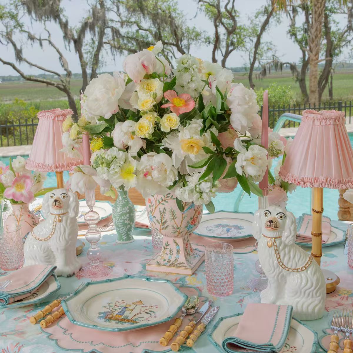 Bamboo-jointed Table Lamp Color 3000K Cordless Table Lamp Rechargeable Battery Fabric Shade Wireless Charging Table Lamp