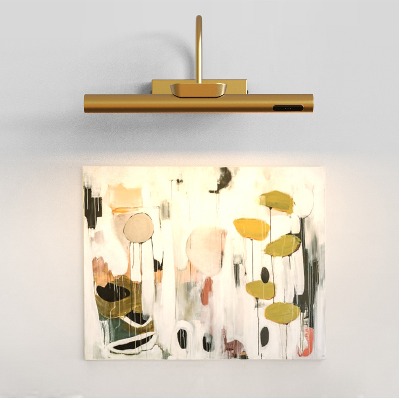 USB Rechargeable 360 Degree Rotate Magnetic Ball Dim Touch Co<i></i>ntrol LED Wall Lamp Rechargeable Wall Lamp