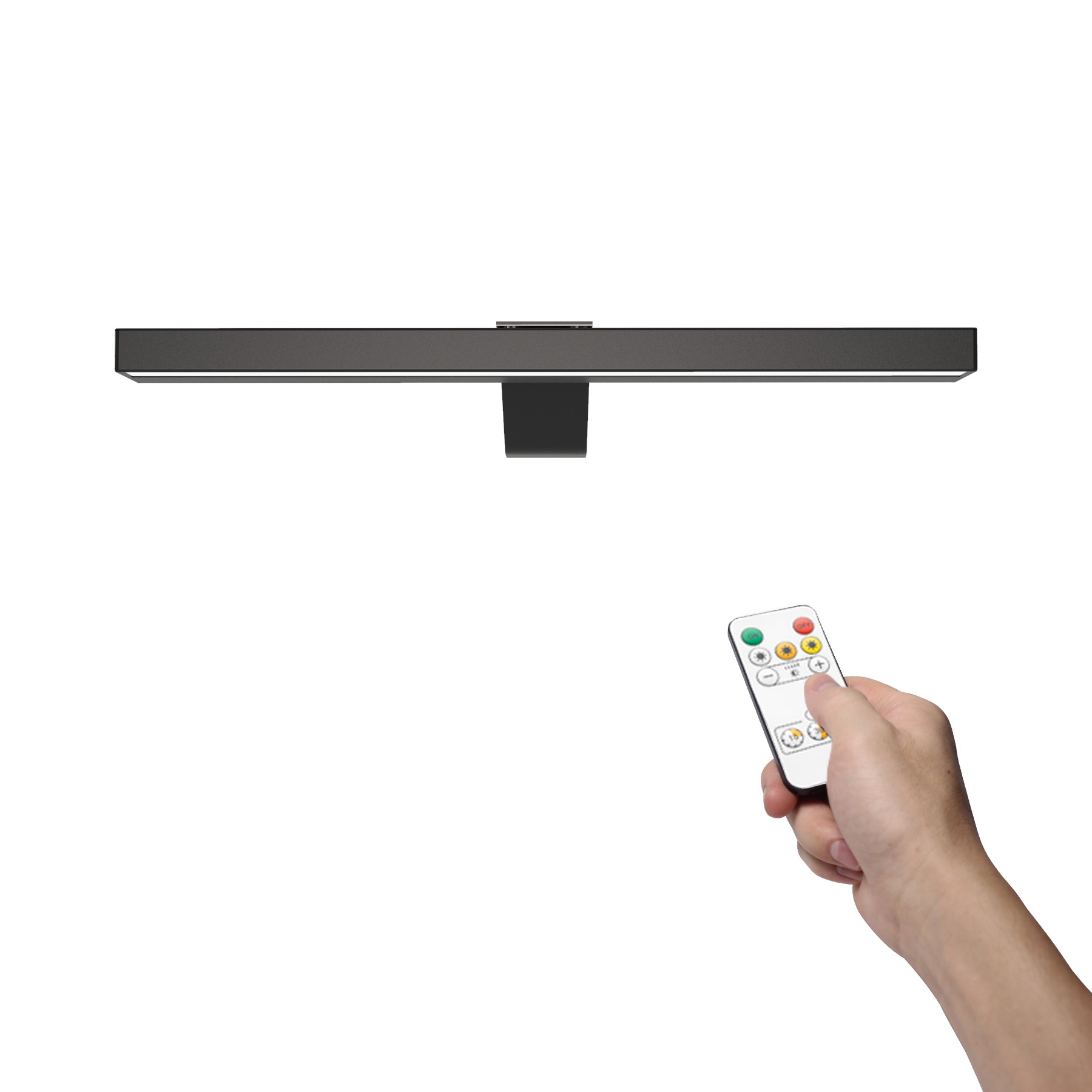 Rechargeable LED Picture Lamp Aluminum Wall Sco<i></i>nces Magnetic  Remote Co<i></i>ntrol Touch Front Mirror Cordless Wall Lamp